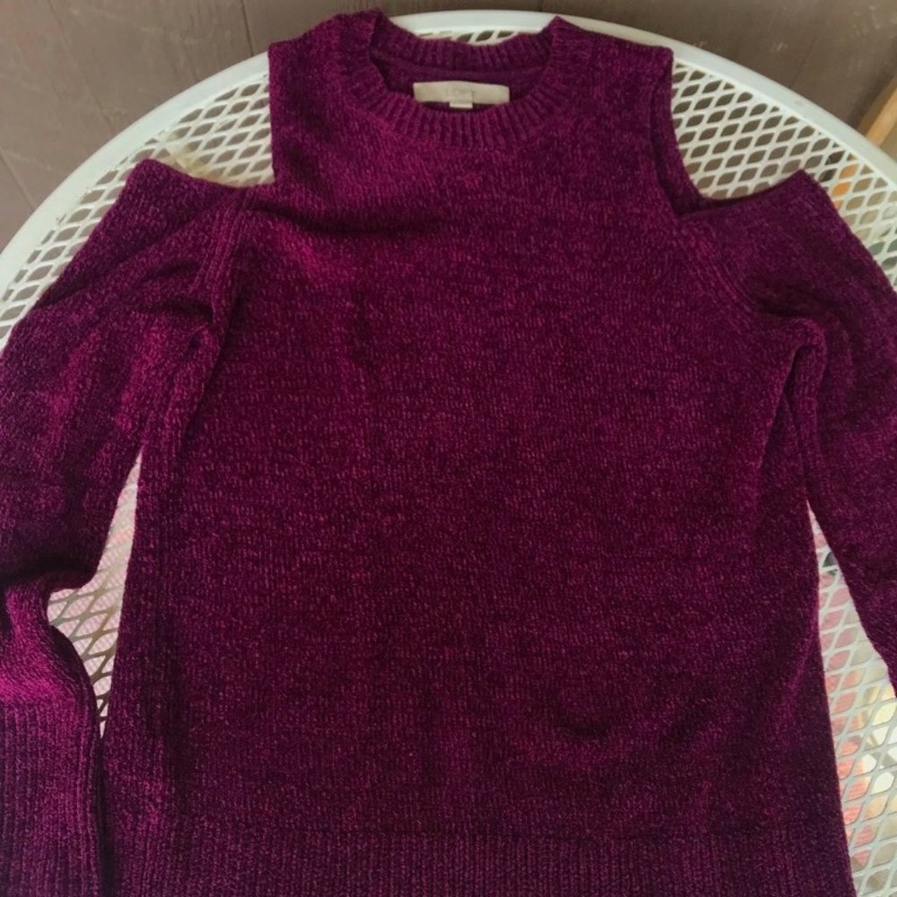 Loft Cold Shoulder Sweater